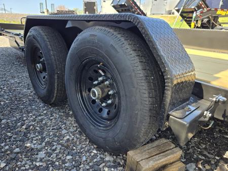 New 7 x 22 (16+6) Big Tex 14TL Tilt Bed Equipment Trailer, 14k GVWR **6' Stationary Deck, Removable Fenders, Adj. Hyd. Dampener