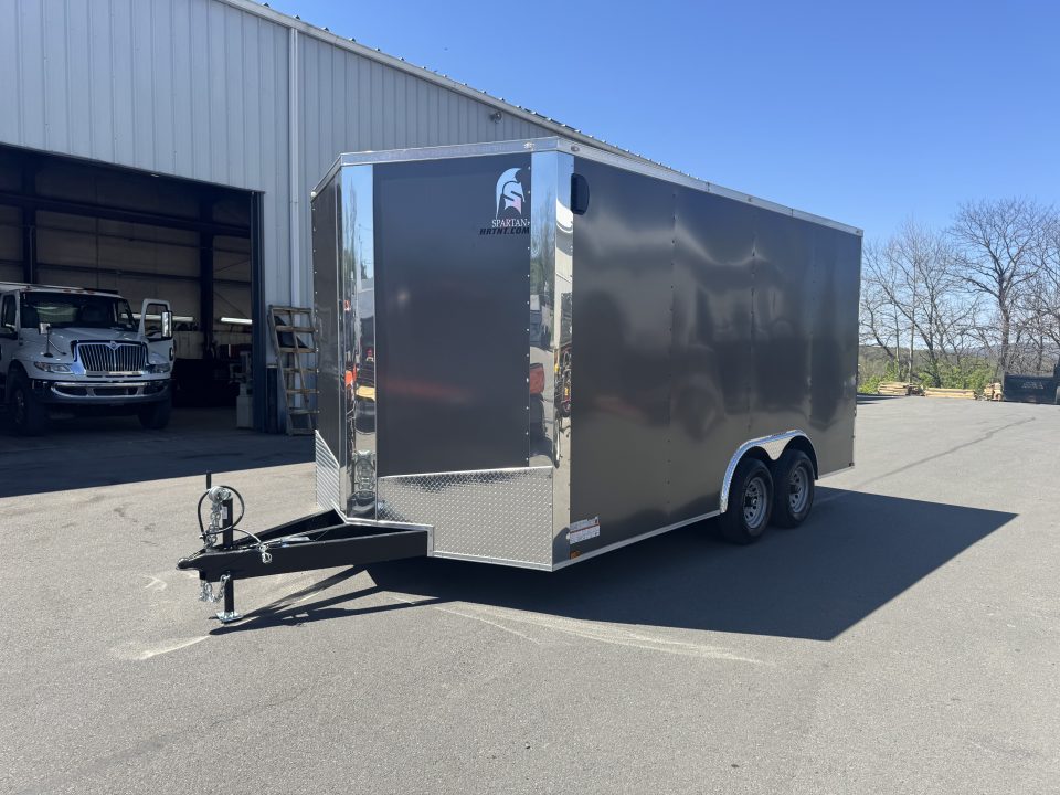 New 2026 Spartan Cargo SP8.5X16TA Cargo / Enclosed Trailer *CHARCOAL