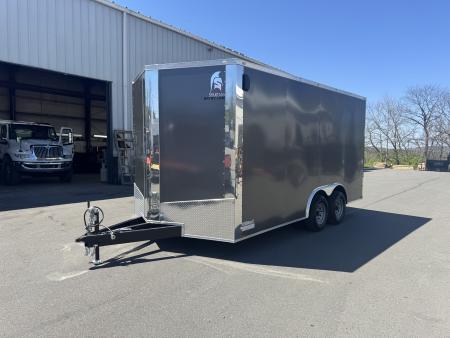 New 2026 Spartan Cargo SP8.5X16TA Cargo / Enclosed Trailer *CHARCOAL