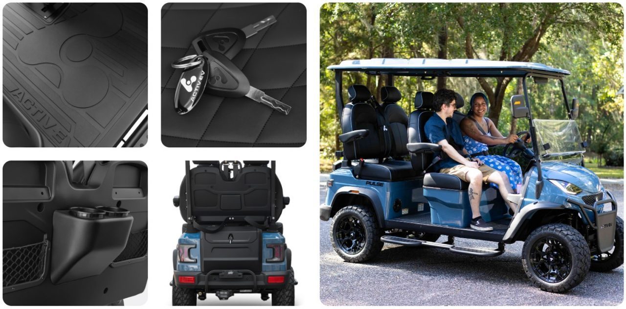 New 2026 ActivEV ActivEV "The PULSE" 4 Seater Lifted Forward Facing Street-Legal Golf Car Golf Cart