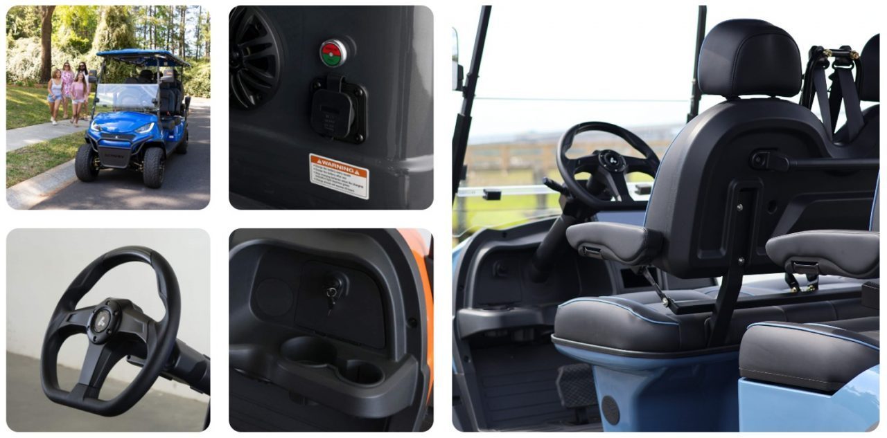New 2026 ActivEV ActivEV "The PULSE" 4 Seater Lifted Forward Facing Street-Legal Golf Car Golf Cart