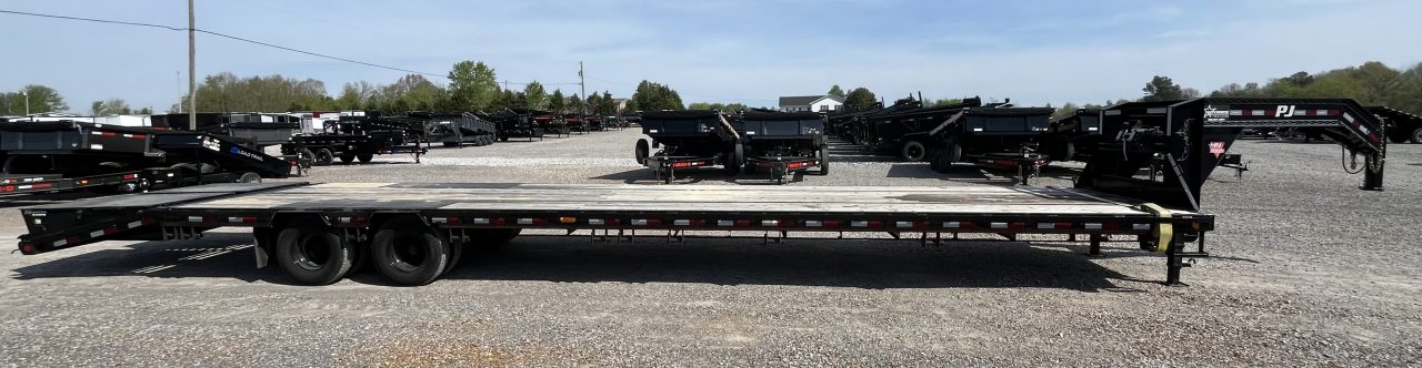 Used 2022 PJ Trailers 102"X40' 25k GVWR Gooseneck Flatbed Trailer