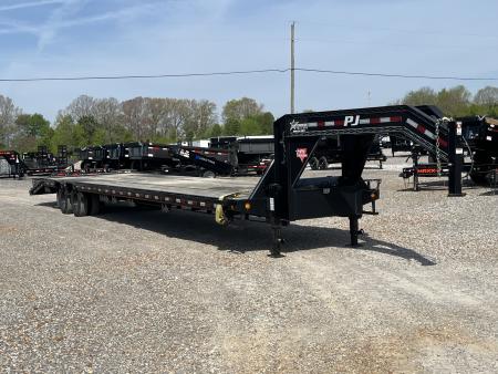Used 2022 PJ Trailers 102 X40' 25k GVWR Gooseneck Flatbed Trailer