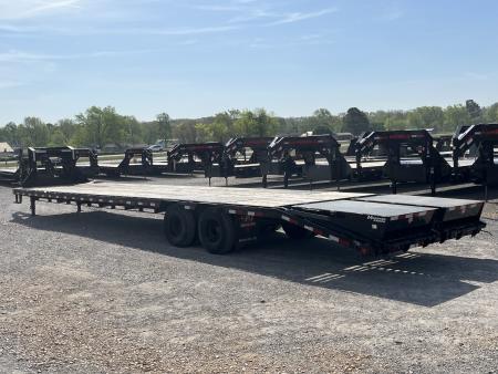 Used 2022 PJ Trailers 102"X40' 25k GVWR Gooseneck Flatbed Trailer