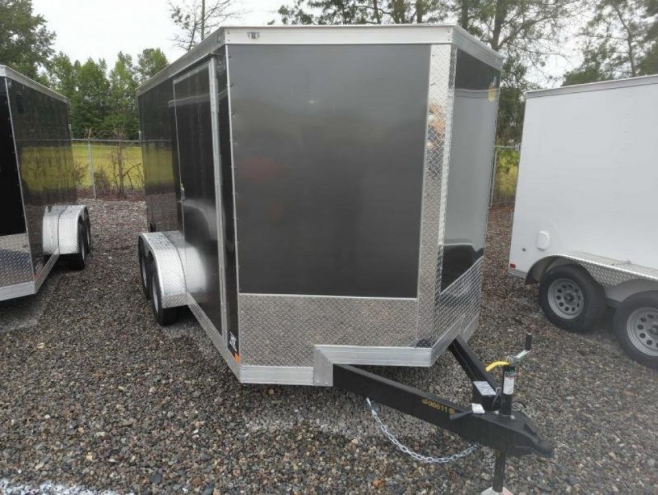 New 2026 Covered Wagon Trailers 7x14 Gold Series w/ Ramp Cargo / Enclosed Trailer Extra Height