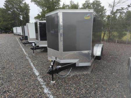 New 2026 Covered Wagon Trailers 7x14 Gold Series w/ Ramp Cargo / Enclosed Trailer Extra Height