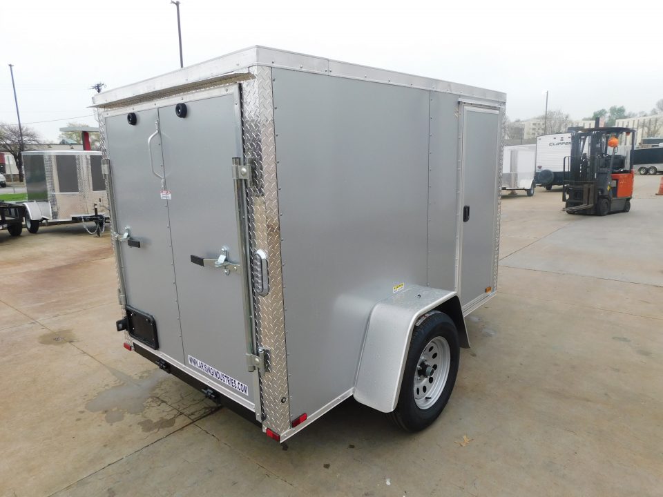 New 2026 Arising 5X8 2990 GVWR Ramp Door Cargo / Enclosed Trailer