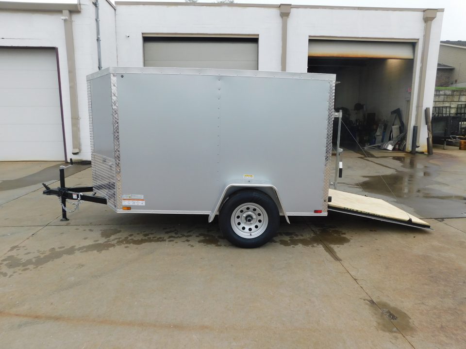 New 2026 Arising 5X8 2990 GVWR Ramp Door Cargo / Enclosed Trailer