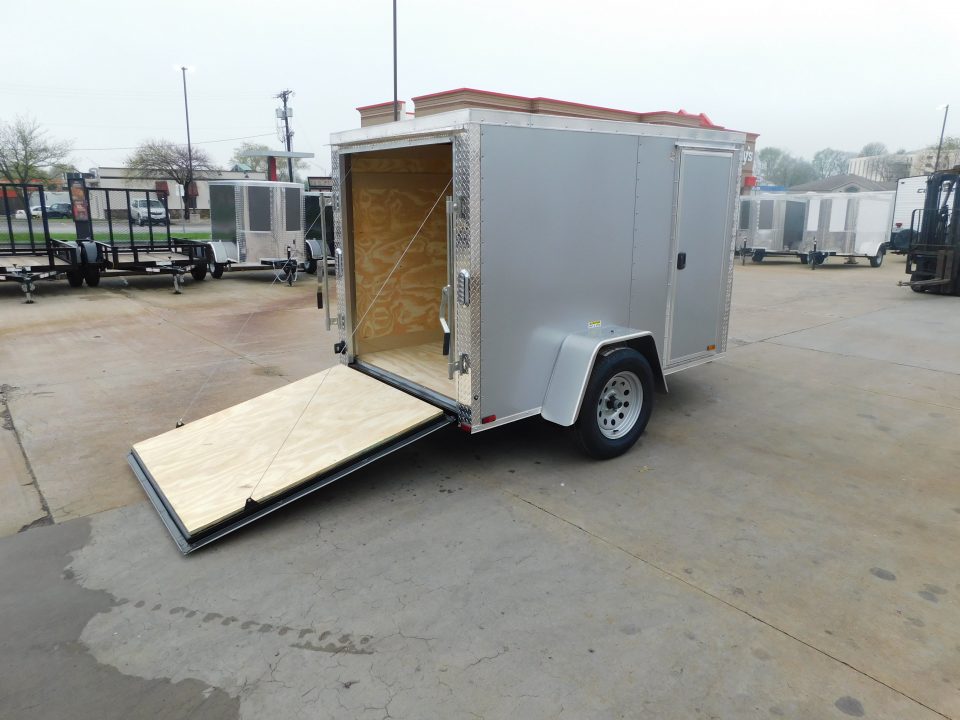 New 2026 Arising 5X8 2990 GVWR Ramp Door Cargo / Enclosed Trailer
