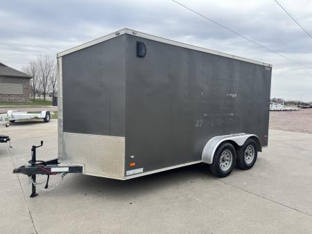 Used 2018 Covered Wagon Trailers 7X14 V-Nose Enclosed Trailer