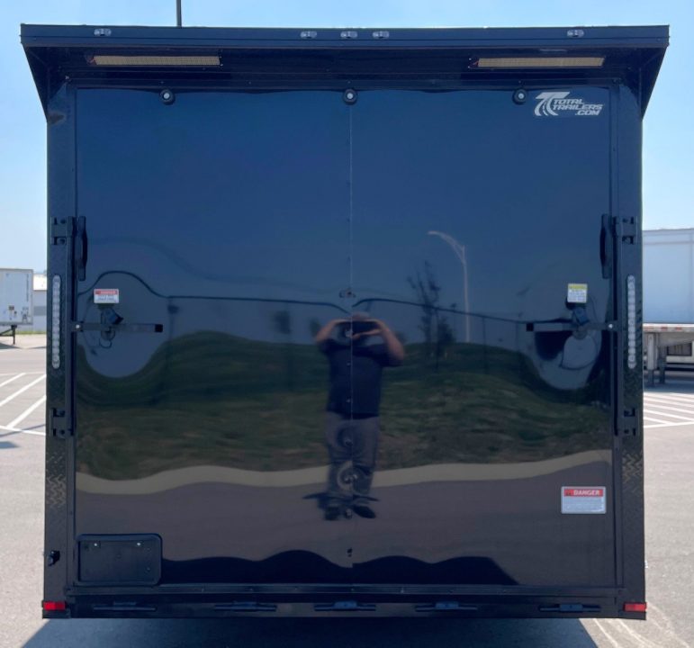 New 8.5 x 20' Enclosed Blackout Car / Racing Trailer 9,990LB, 7' High, Spoiler, Spread Axles