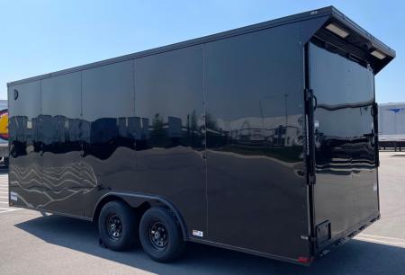 New 8.5 x 20' Enclosed Blackout Car / Racing Trailer 9,990LB, 7' High, Spoiler, Spread Axles