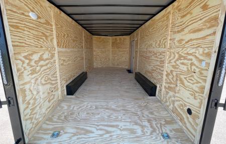 New 8.5 x 20' Enclosed Blackout Car / Racing Trailer 9,990LB, 7' High, Spoiler, Spread Axles