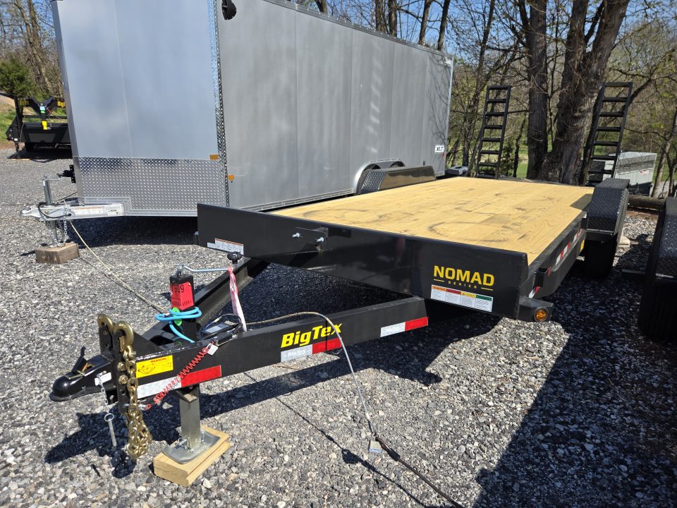New 7 x 20 Big Tex 14EB NOMAD Equipment Trailer, 14k GVWR ***