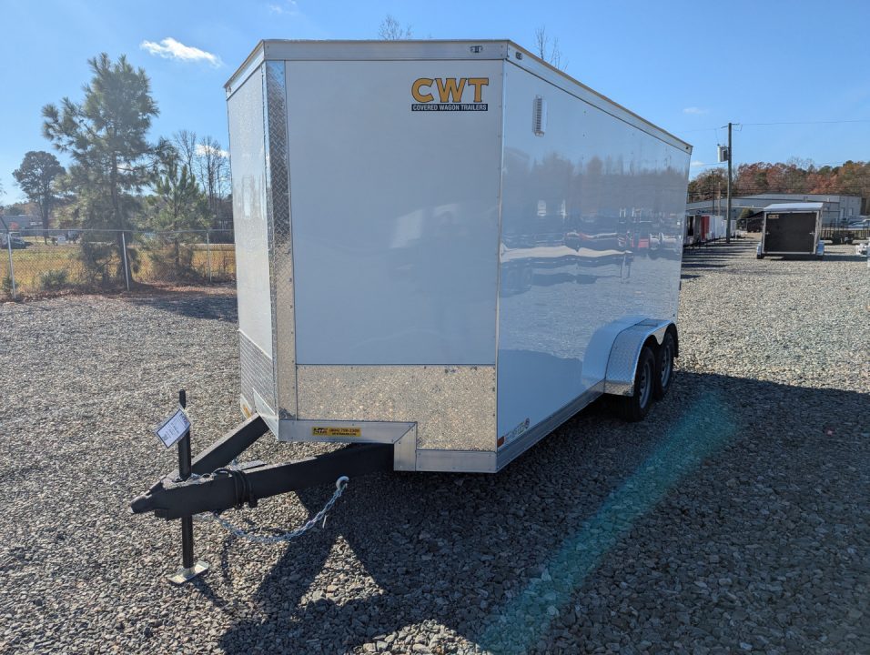 New 2026 Covered Wagon Trailers Covered Wagon 7x16 Gold Series w/ Ramp Extra Height Cargo / Enclosed Trailer