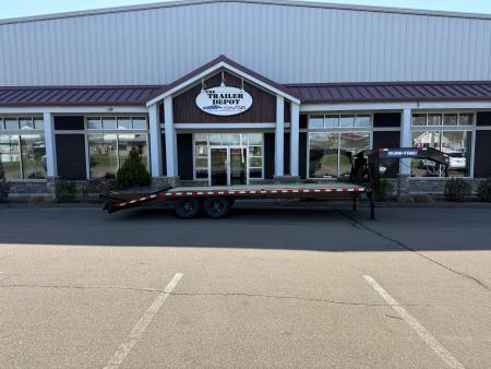 New SURE-TRAC 8'6" x 25' HEAVY DUTY LOW PROFILE DECKOVER TRAILER GOOSENECK 15K