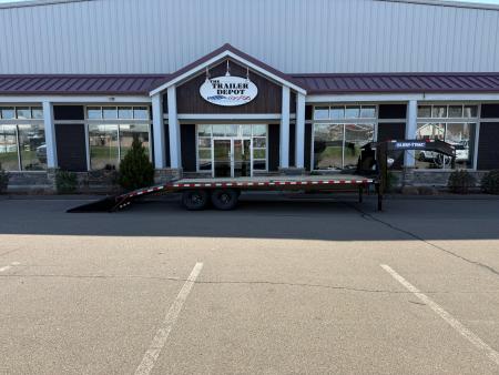 New SURE-TRAC 8'6" x 25' HEAVY DUTY LOW PROFILE DECKOVER TRAILER GOOSENECK 15K