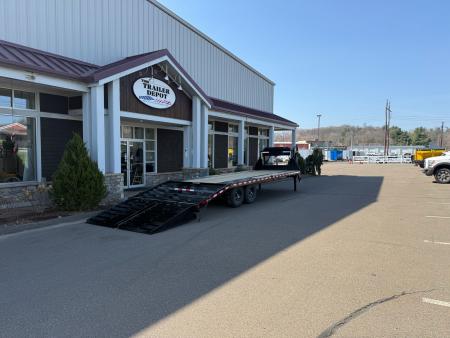 New SURE-TRAC 8'6" x 25' HEAVY DUTY LOW PROFILE DECKOVER TRAILER GOOSENECK 15K