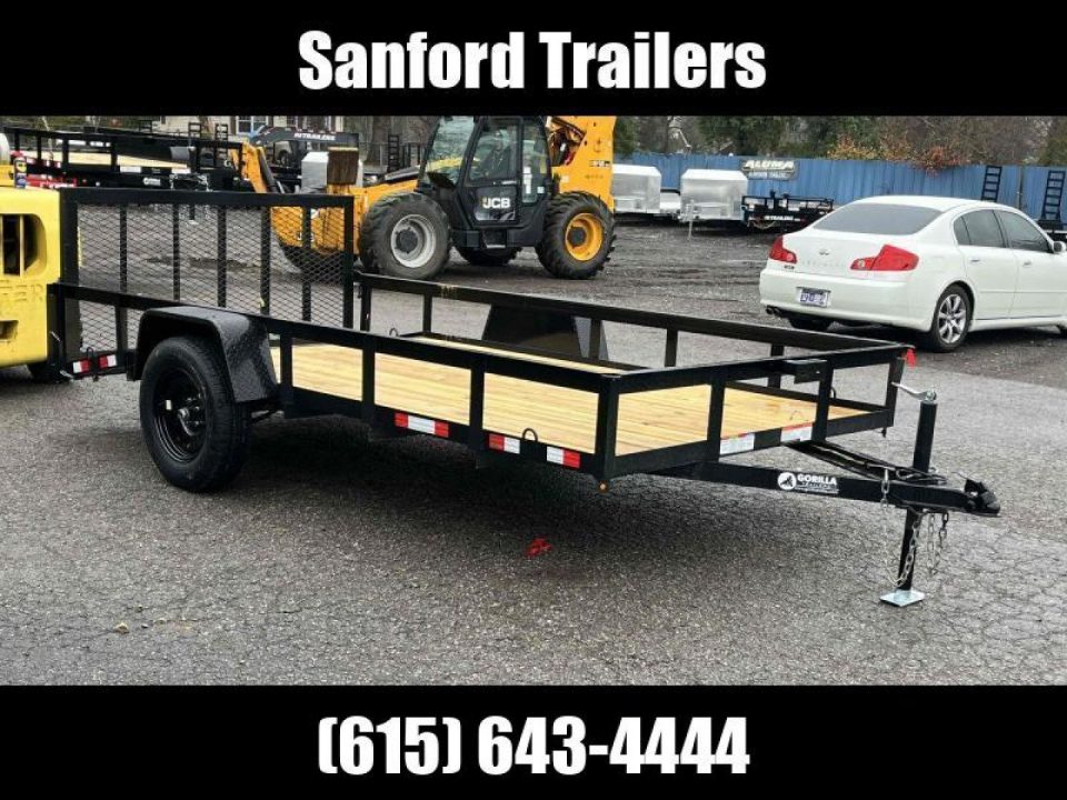 New 2026 Gorilla Trailers 6'4" x 12' Single Axle Utility Trailer