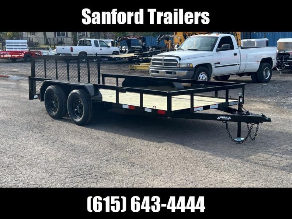 New 2026 Gorilla Trailers 6'4" x 14' Tandem Axle Utility Trailer