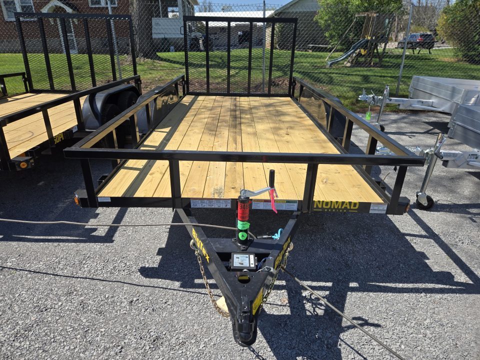 New 6'5" x 14' Big Tex 60PI Tandem Axle Utility Trailer, 6k GVWR ***2" Ball, Spring Assist Gate, Set Back Jack, Spare Mount