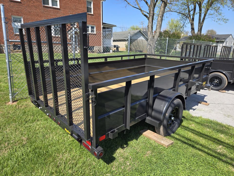 New 6'5" x 12 Big Tex Vanguard 35SV Steel High Side Utility 3kTrailer, 3K GVWR **Spring Assist Gate, Spare Mount