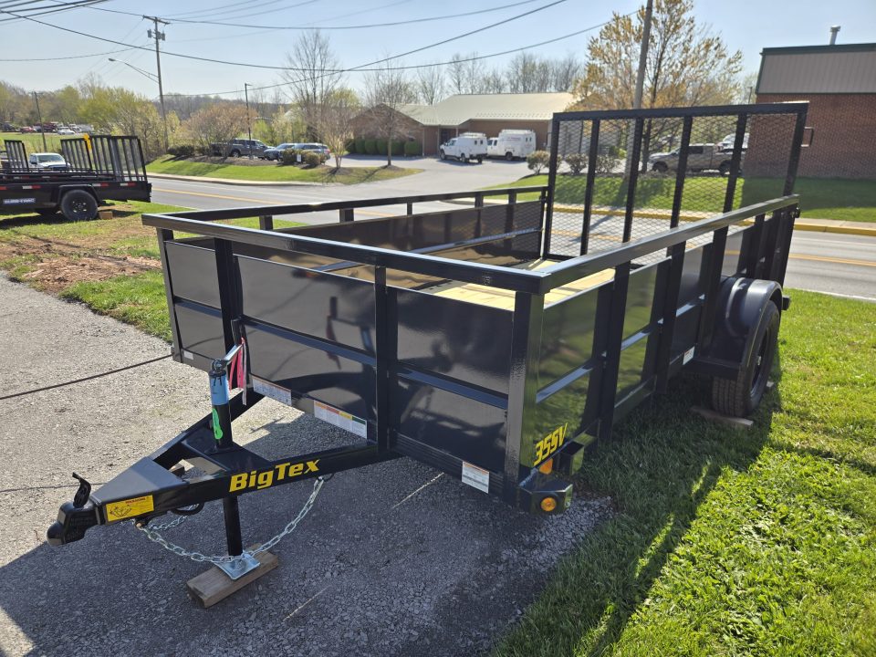 New 6'5" x 12 Big Tex Vanguard 35SV Steel High Side Utility 3kTrailer, 3K GVWR **Spring Assist Gate, Spare Mount