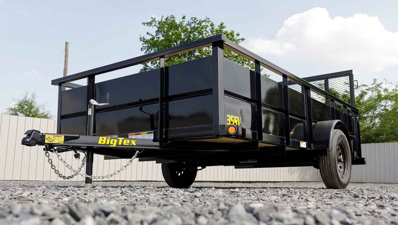 New 6'5" x 12 Big Tex Vanguard 35SV Steel High Side Utility 3kTrailer, 3K GVWR **Spring Assist Gate, Spare Mount
