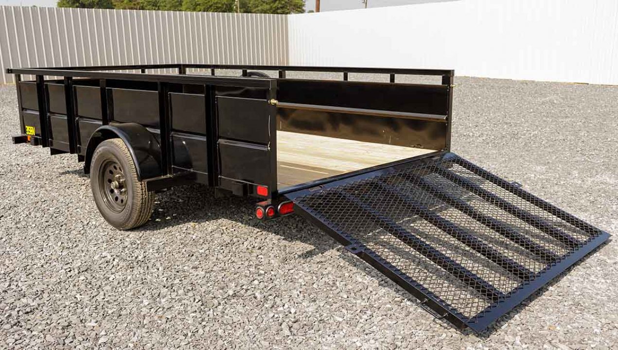 New 6'5" x 12 Big Tex Vanguard 35SV Steel High Side Utility 3kTrailer, 3K GVWR **Spring Assist Gate, Spare Mount