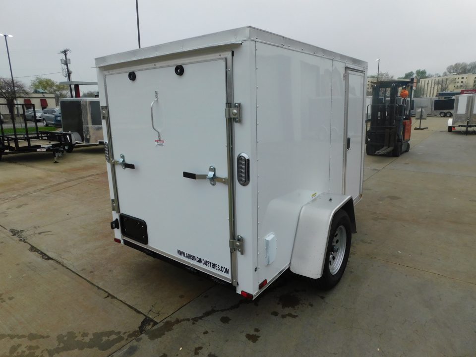 New 2026 Arising 5X8 2990 GVWR Ramp Door Cargo / Enclosed Trailer