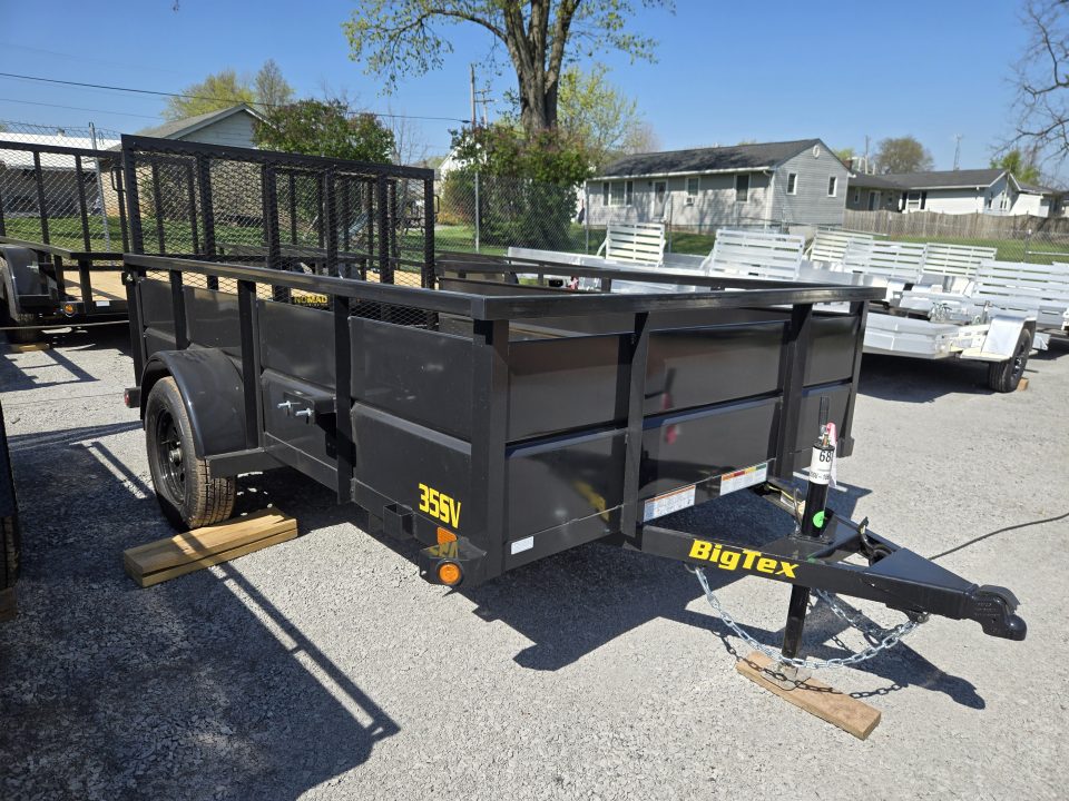 New 6'5" x 10 Big Tex Vanguard 35SV Steel High Side Utility 3kTrailer, 3K GVWR **Spring Assist Gate, Spare Mount