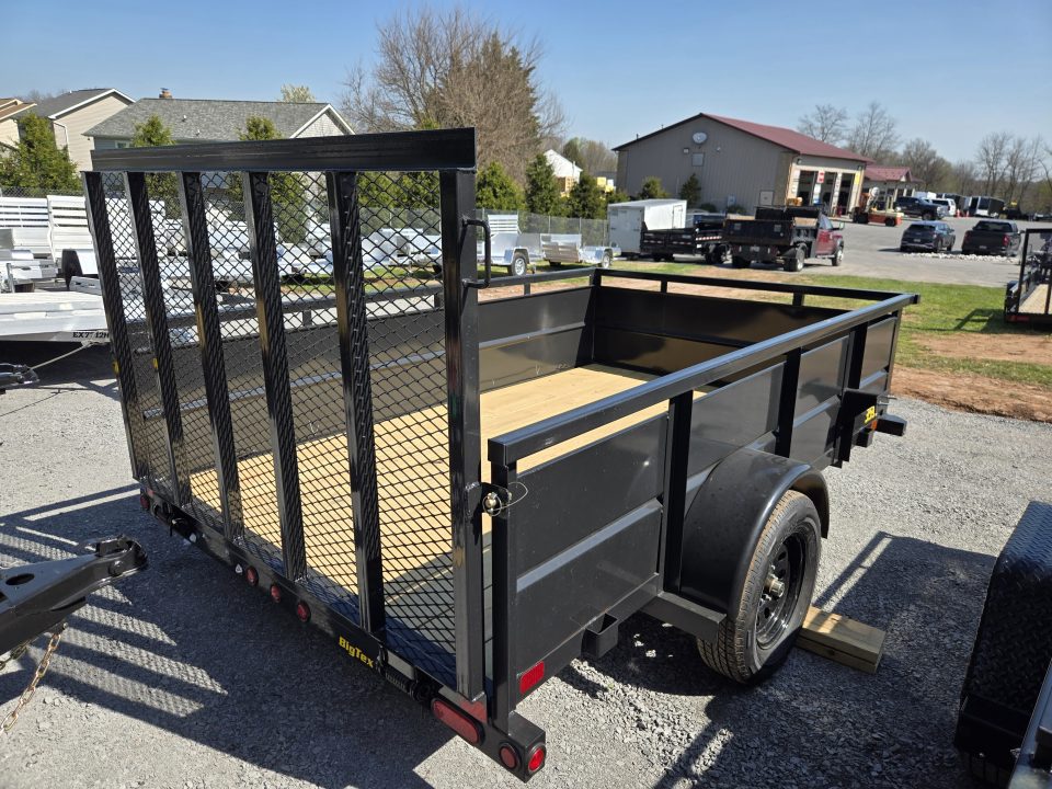 New 6'5" x 10 Big Tex Vanguard 35SV Steel High Side Utility 3kTrailer, 3K GVWR **Spring Assist Gate, Spare Mount