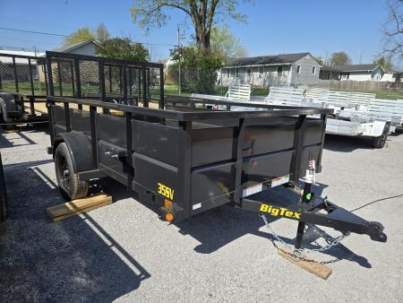 New 6'5  x 10 Big Tex Vanguard 35SV Steel High Side Utility 3kTrailer, 3K GVWR **Spring Assist Gate, Spare Mount