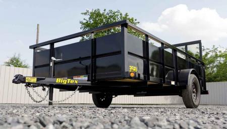 New 6'5" x 10 Big Tex Vanguard 35SV Steel High Side Utility 3kTrailer, 3K GVWR **Spring Assist Gate, Spare Mount