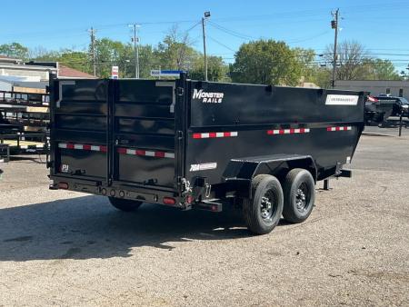 New 2026 PJ Trailers 83" x 16' Low-Pro High Side Telescopic (DT1) 15.4K GVWR Dump Trailer