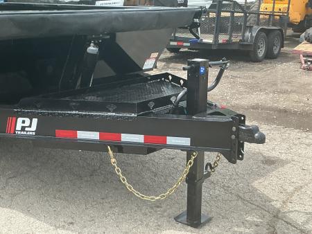 New 2026 PJ Trailers 83" x 16' Low-Pro Telescopic (DT1) 15.4K GVWR Dump Trailer