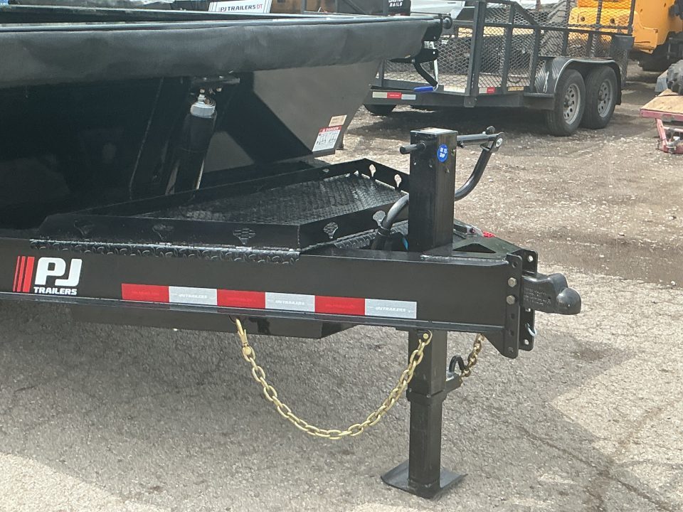 New 2026 PJ Trailers 83" x 16' Low-Pro Telescopic (DT1) 15.4K GVWR Dump Trailer