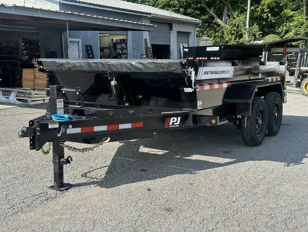 New 2026 PJ Trailers 83" x 14' Low-Pro Telescopic (DT1) 15.4K GVWR Dump Trailer
