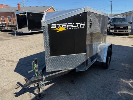 New 2026 4 x 6 Stealth Enclosed Trailer with Barn Door Cargo