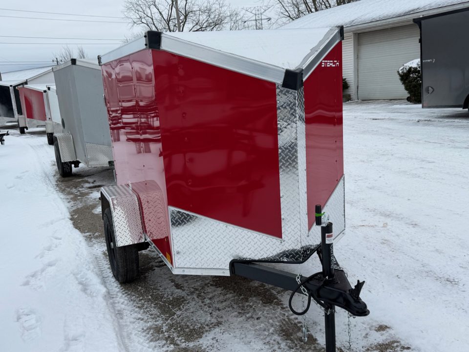New 2026 Stealth 4 X 6 Trailers MUSTANG Cargo / Enclosed Trailer With Barn Door