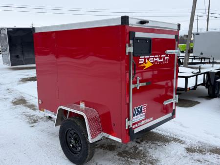 New 2026 Stealth 4 X 6 Trailers MUSTANG Cargo / Enclosed Trailer With Barn Door