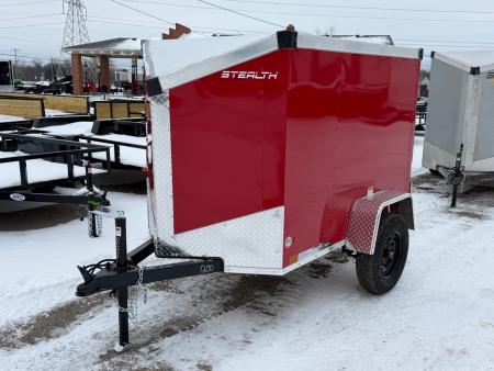 New 2026 Stealth 4 X 6 Trailers MUSTANG Cargo / Enclosed Trailer With Barn Door