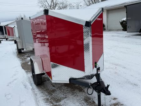 New 2026 Stealth 4 X 6 Trailers MUSTANG Cargo / Enclosed Trailer With Barn Door