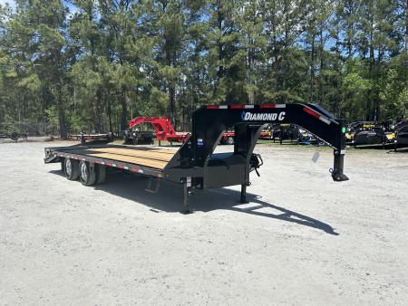 New 2026 Diamond C FMAX210 Gooseneck (20ft Deck+5ft Dovetail) MAX RAMPS, Aluminum Wheels