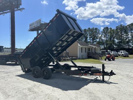 New 2026 Down 2 Earth Trailers 7x16 Dump Trailer with 8K Axkes #11,656 Payload & 48  Sides