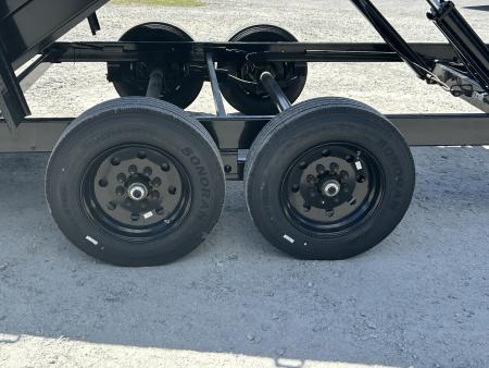 New 2026 Down 2 Earth Trailers 7x16 Dump Trailer with 8K Axkes #11,656 Payload & 48" Sides