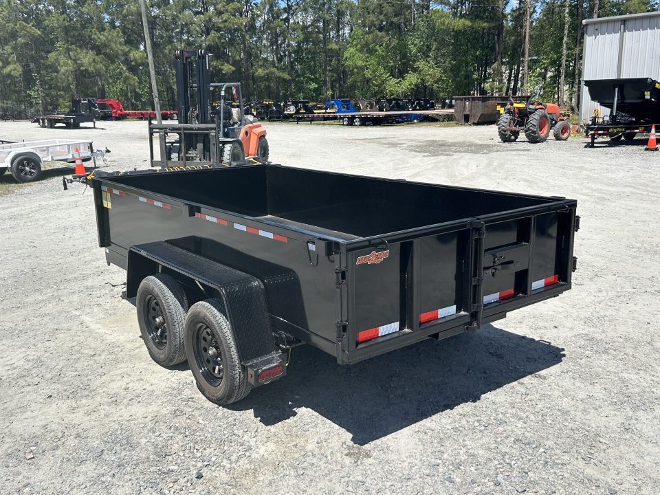 New 2026 Down 2 Earth 6x12 Dump Trailer with #4170 Payload, Tandem #3500 Axles