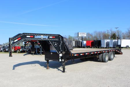 Used 2017 Load Trail 25' gooseneck Flatbed Trailer