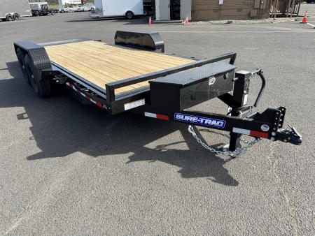New 2026 Sure-Trac 7x18 Power Tilt Equipment Trailer 14K GVWR