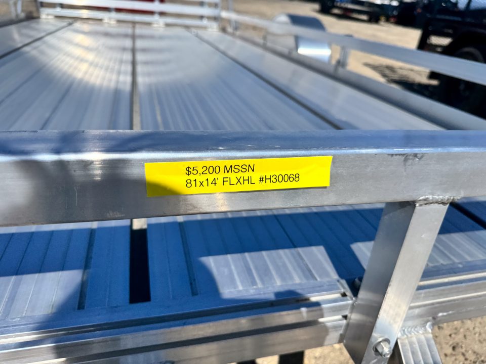 New 2025 ALCOM 14' Flexhaul Utility Trailer